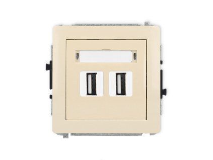 2xUSB A-A 2.0 double socket mechanism