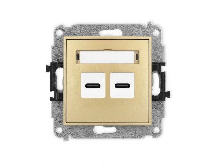 2xUSB C-C 2.0 double socket mechanism