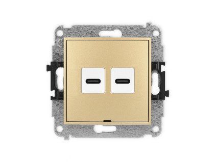 2xUSB C-C 2.0 double socket mechanism