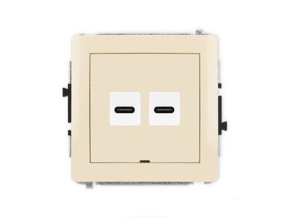 2xUSB C-C 2.0 double socket mechanism