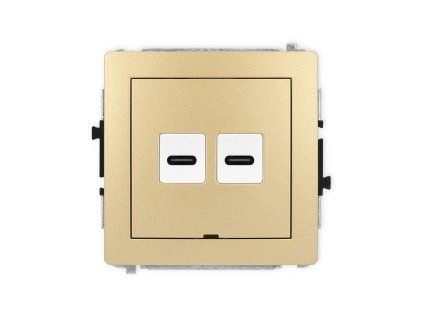 2xUSB C-C 2.0 double socket mechanism