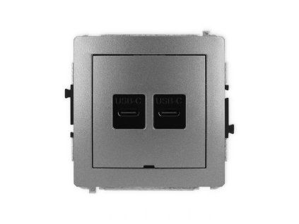 2xUSB C-C 2.0 double socket mechanism