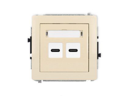 2xUSB C-C 2.0 double socket mechanism