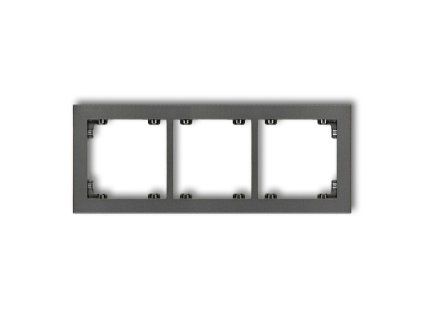 3-gang universal plastic frame