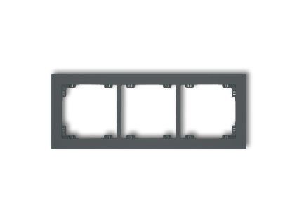 3-gang universal plastic frame