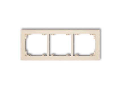 3-gang universal plastic frame