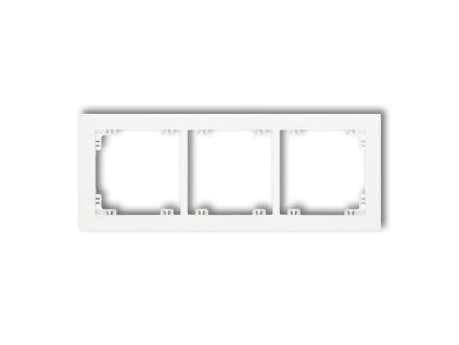 3-gang universal plastic frame