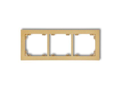 3-gang universal plastic frame