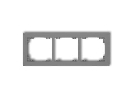 3-gang universal plastic frame