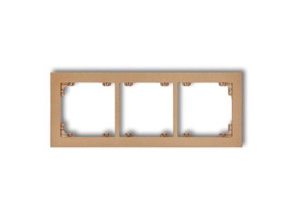 3-gang universal plastic frame