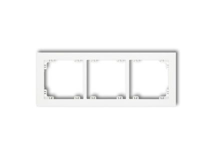 3-gang universal plastic frame