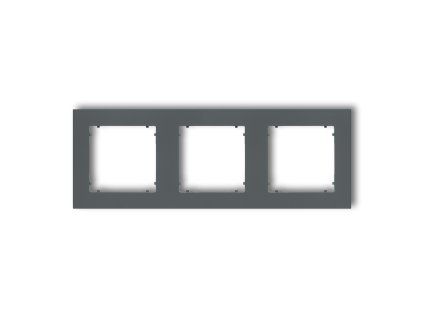 3-gang universal plastic frame
