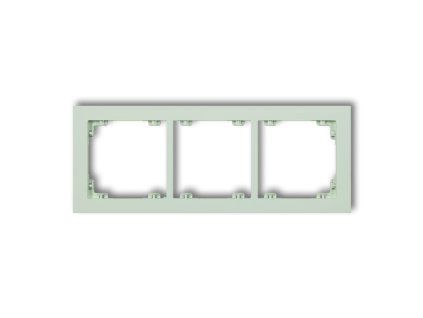 3-gang universal plastic frame DECO Pastel Matt (mint)