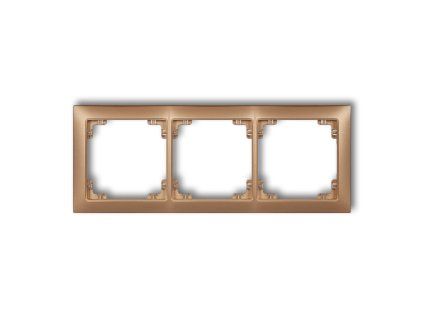 3-gang universal plastic frame DECO Soft