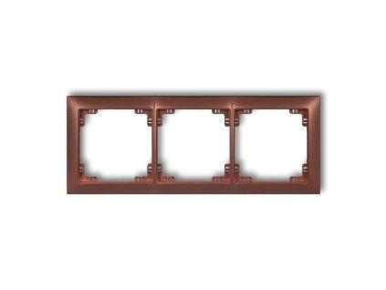 3-gang universal plastic frame DECO Soft