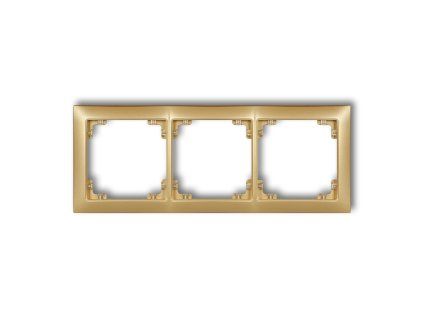 3-gang universal plastic frame DECO Soft