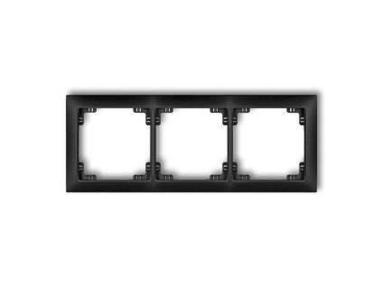 3-gang universal plastic frame DECO Soft