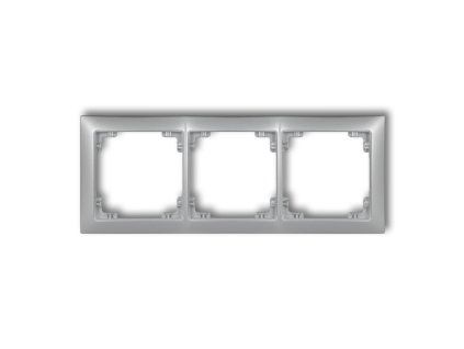 3-gang universal plastic frame DECO Soft