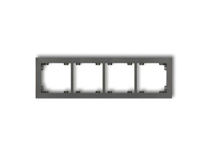 4-gang universal plastic frame