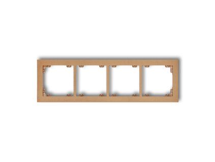 4-gang universal plastic frame
