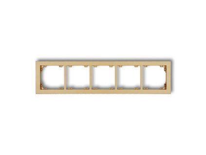 5-gang universal plastic frame