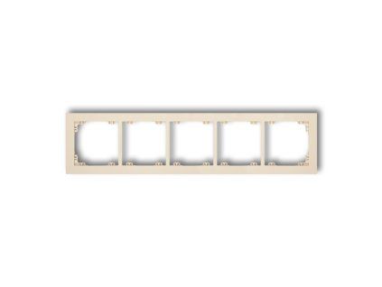 5-gang universal plastic frame