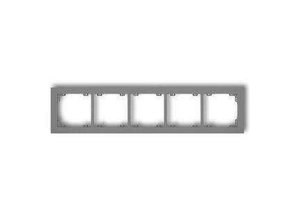 5-gang universal plastic frame