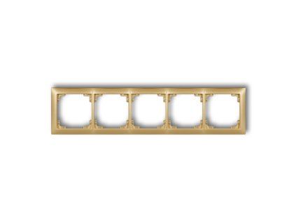 5-gang universal plastic frame DECO Soft