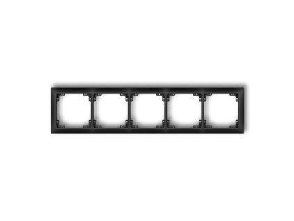5-gang universal plastic frame DECO Soft