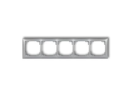 5-gang universal plastic frame DECO Soft