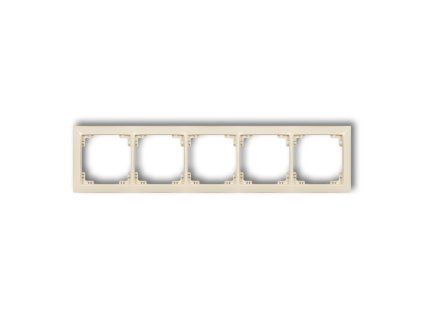 5-gang universal plastic frame DECO Soft