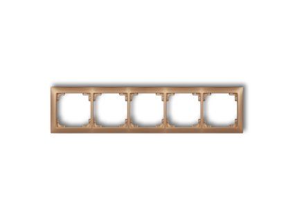 5-gang universal plastic frame DECO Soft