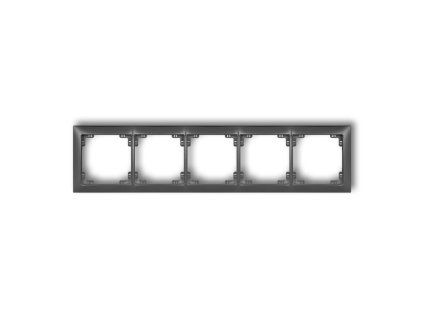 5-gang universal plastic frame DECO Soft