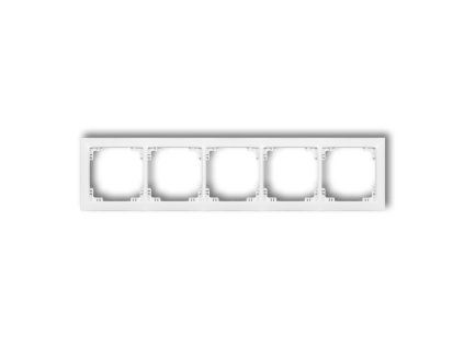 5-gang universal plastic frame DECO Soft