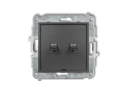 American-style double push button switch mechanism (double push button without pictograms