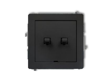 American-style two-circuit push button mechanism (double push button without pictograms