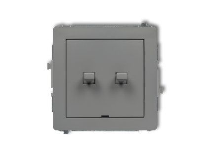 American-style two-circuit push button mechanism (double push button without pictograms