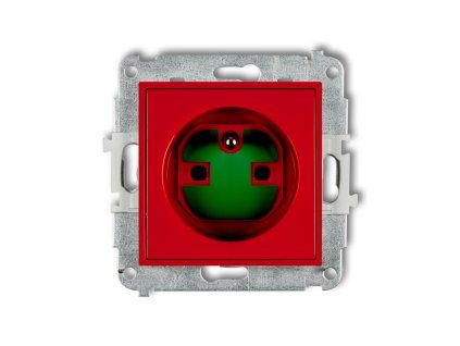 DATA single socket with the 2P+Z DATA earth mechanism