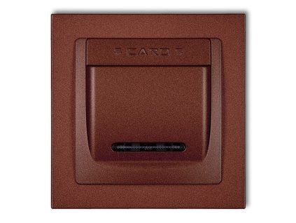 DECO Hotel switch with a single universal plastic DECO frame