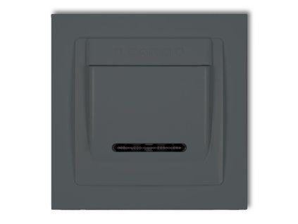 DECO Hotel switch with a single universal plastic DECO frame