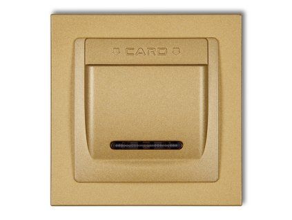 DECO Hotel switch with a single universal plastic DECO frame