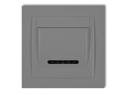 DECO Hotel switch with a single universal plastic DECO frame