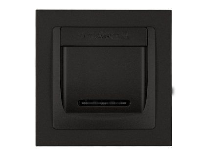 DECO Hotel switch with a single universal plastic DECO frame
