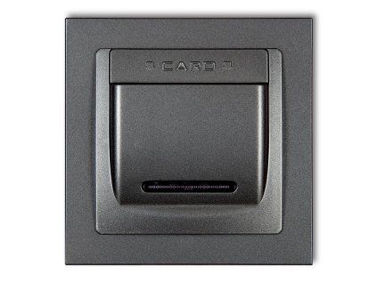 DECO Hotel switch with a single universal plastic DECO frame