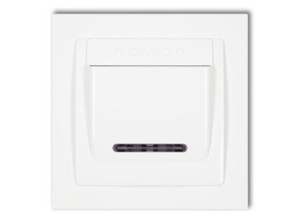 DECO Hotel switch with a single universal plastic DECO frame