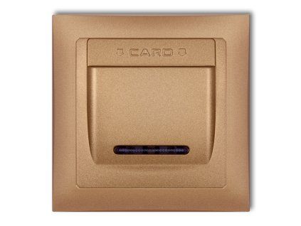 DECO Hotel switch with a single universal plastic DECO Soft frame