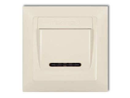 DECO Hotel switch with a single universal plastic DECO Soft frame