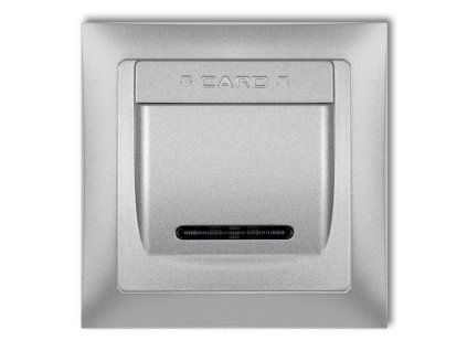 DECO Hotel switch with a single universal plastic DECO Soft frame