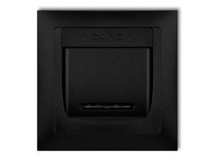 DECO Hotel switch with a single universal plastic DECO Soft frame