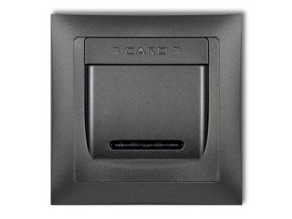 DECO Hotel switch with a single universal plastic DECO Soft frame